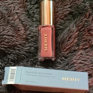 MERIT Shade Slick Tinted Lip Oil — Rosy Mauve